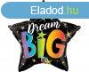 Dream Big Rainbow, Csillag flia lufi 46 cm