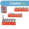 EXTOL PREMIUM bit klt. 26db CV.-Mo ; PH,PZ,lapos,torx, hexag