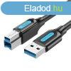 USB 3.0 A to USB-B print cable Vention COOBD 2A 0.5m Black P