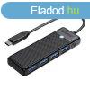 Orico Hub 4in1 USB A3.0x4 (fekete)