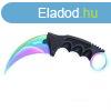 Scorpion Karambit Rainbow Damascus mints, fekete markolat