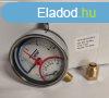 T-METER thermo-manometer als csatlakozssal 1/2" 0-4 b