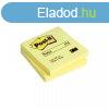 Jegyzettmb ntapad, 76x76mm, 100lap, 3M 654 Post-It, srga