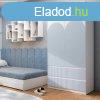 Drohmo MIX SS-90 ARTEO gardrbszekrny, 90x180x50 cm, fehr-