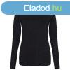 JT002F tri-blend Ni hossz ujj pl Just Ts, Solid Black-L