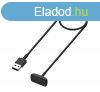 Tltkbel USB (mgneses, 100cm) FEKETE Fitbit Luxe, Charge 