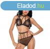 ME-SEDUCE PÖTTYÖS 2 RÉSZES SZETT FEKETE S/M
