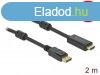 DeLock Active DisplayPort 1.2 to HDMI Cable 4K 60Hz 2m Black