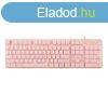 White Shark Gaming membrane keyboard TACHI, US, pink