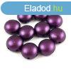 Candy - Cseh prselt ktlyuk gyngy - Pastel Eggplant - 8mm