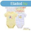 Foxy Baby Rvid ujj pamut body szett (4db-os) ( 56 ) - Jgk