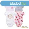 Foxy Baby Rvid ujj pamut body szett (4db-os) ( 68 ) -Virg