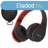 PowerLocus P1 Fekete/Piros Bluetooth Fejhallgat