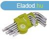 EXTOL CRAFT TORX kulcs klt., rvid, Cr40, TV/GS; 9db, T10-T