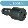 CHG AVAX CC665B CARLY+ USB A + Type C 83W auts tlt, feket