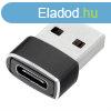 Adapter typ c to USB fekete