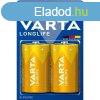 Elem glit LR20D longlife 2 db/csomag, Varta 