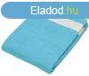 Uniszex pamut velur frdleped, Kariban KA118, Turquoise/Wh