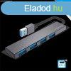 Advance USB Hub - XPAND SMART (USB-A to 4x USB-A3.0, szrke)