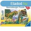 Ravensburger: Dinoszauruszok 3 x 49 darabos puzzle