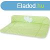 BabyLion Prmium Textil pelenkz lap - Zld - Szivecske