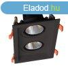 DOUBLE LED MOVABLE SPOT LIGHT 2X15W 230V 3000K FEKETE 92DL81