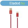 SBOX Kbel, CABLE USB Male -> TYPE-C Male 1.5 m Red