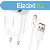 Fast charger Foneng 2x USB EU45 + USB Type C cable