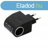 Fali hlzati szivargyjts adapter 230V-12V talakt auts