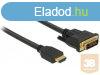 CABLE HDMI(M)->DVI-D(M)(24+1) 1M BLACK DUAL LINK GOLD-PLA