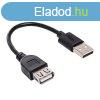 Akyga AK-USB-23 USB A-A cable 0,15m Black