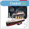 3d Led vilgts puzzle: Titanic CubicFun haj makett LED vi