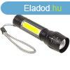 LED mini USB zseblmpa, fekete