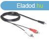 DELOCK kbel Audio 3.5mm Stereo jack male > 2x RCA male 5