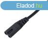 Akyga AK-RD-01A Eight power cord (VDE) cable 1,5m Black