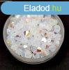 Preciosa bicone gyngy - White Opal Glitter - 4mm