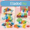 3D-s Montessori fa puzzle jtk gyerekeknek - Dn 1 tmj 