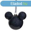 Mickey Egr fej formj fekete glitteres karcsonyfadsz