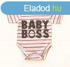 Rvid ujj dupla patentos " Baby Boss" felirat ba