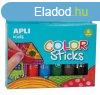 Tempera krta kszlet, APLI Kids "Color Sticks", 6