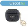 Guess 4G Script Charm Apple Airpods 3 PC/PU tok fekete (GUA3