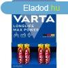 Elem AAA mikro LR03 Longlife Max Power 4 db/csomag, Varta 