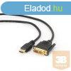 Gembird HDMI / DVI apa-apa kbel aranyozott csatlakozval, 1