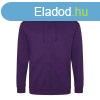 Just Hoods cipzros kapucnis frfi pulver AWJH050, Purple-X