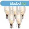 5 db E14 szablyozhat LED gyertya lmpa kszlet B35 5W 380 