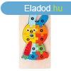 3D-s Montessori fa puzzle jtk gyerekeknek - Dn 1 tmj 