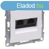 Legrand 721151 Suno 2xRJ45 fehr CAT.5e UTP csatlakzaljzat