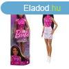 Barbie 65. vforduls baba csillagos pink topban