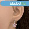 Flbeval 925 ezstbl - rzsaszn kvekkel kirakott csillag