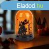 Halloween-i LED dekor - narancs - 3 x AAA - 8 x 12,5 cm